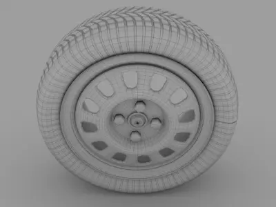 VW Golf Wheel 3D model