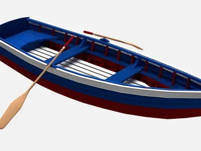 Boat Skiff 3D model