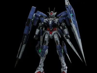 GN-0000GNHW7SG 00 Gundam Seven SwordG 3D 3D model