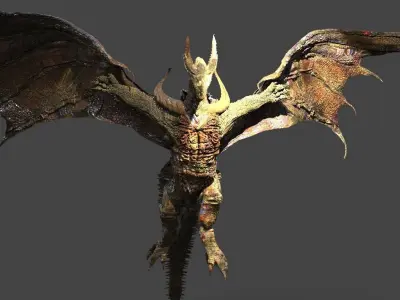 Reptilian Archon Dragon  3D model