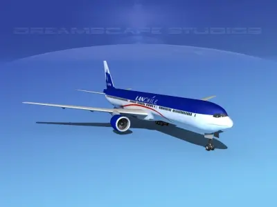 Boeing 777-300 MP Lan Chile 3D model
