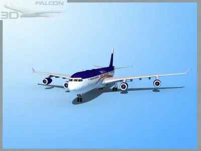 Falcon3D A340-600 Lan Chile 3D model