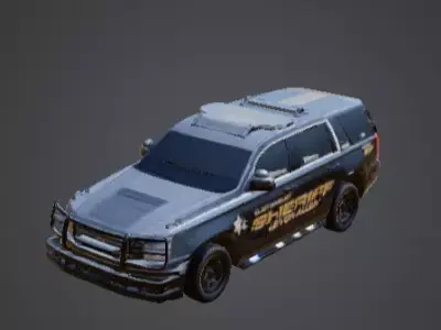 Sheriff SUV Vehicle Police Patrol 3D 3D model