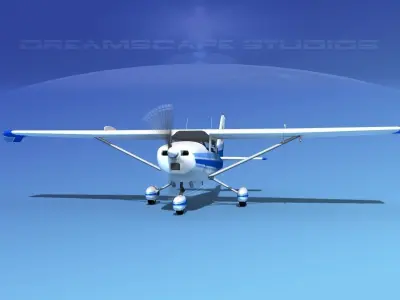 Cessna 172 Skyhawk STOL V02 3D model
