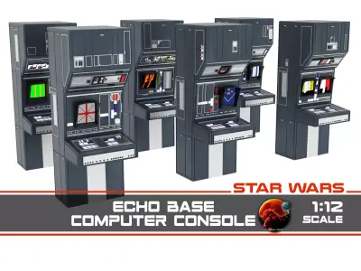 Echo Base Computer Console 1-12 scale Blackseries 3D print model
