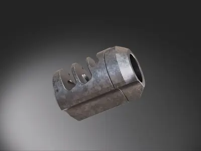 muzzle brake crew station 3D model