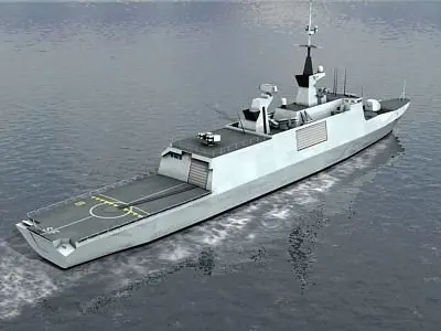 Lafayette Stealth Frigate 3D model