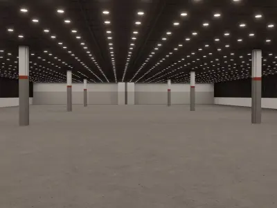 Chicago Mccormick Lakeside Center Hall E Low-poly 3D model