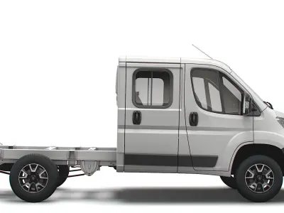 Vauxhall Movano Chassis Truck Crew Cab 3450 WB 2022 3D model