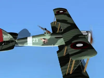Airco DH-4 V05 Bomber USASC 3D model