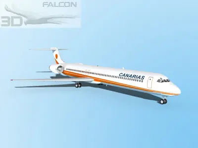 Falcon3D MD-80 Canarias 3D model