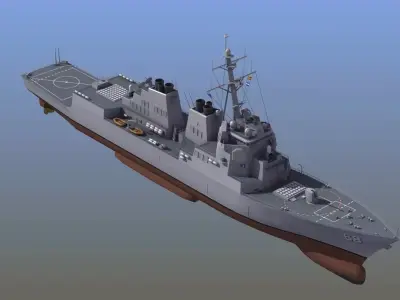 Arleigh Burke Destroyer  3D model