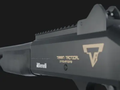 TTI Benelli M4 Super 90 from John Wick Chapter 2 - Game Asset Free low-poly 3D model