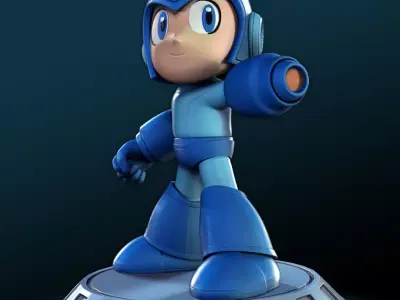 Megaman fan art 3D print model