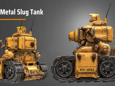Metal Slug Tank 3D model