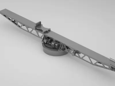 Plane Launch Pad 2 - World War 2 Battleship 3D model