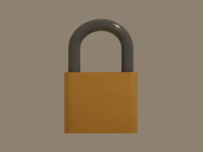 Padlock 3D model