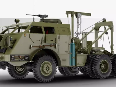 M25 M26 Tank Transporter - Dragon Wagon Highpoly 3D model