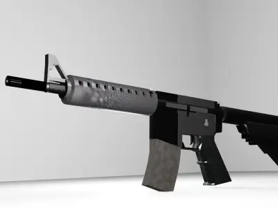 M4A4 PUBG Gun Free 3D model