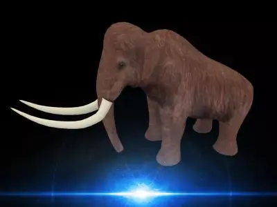 Mammoth elephant Low-poly 3D model