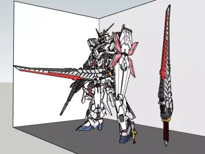 Blood Dragon Sword 3D print model purchase