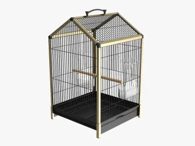 Bird travel cage carrier 3D model