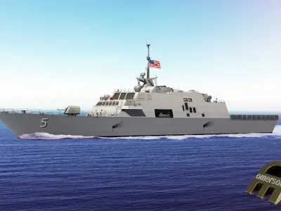 FREEDOM CLASS LCS USS MILWAUKEE 3D model