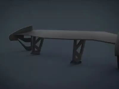 free spoilers Free low-poly 3D model