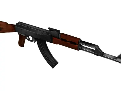 Ak 47 3D Model Low-poly 3D model