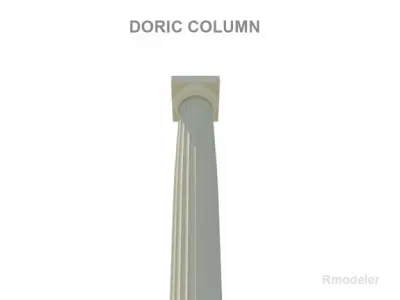 Greek Column Doric 3D model
