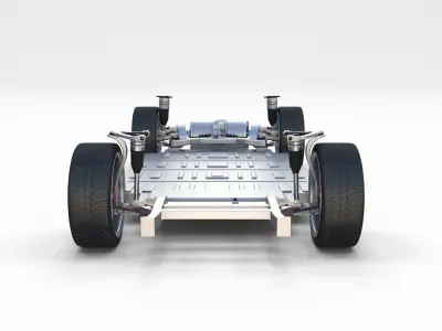 Tesla Roadster Model S X 3 Chassis Pack 3D model