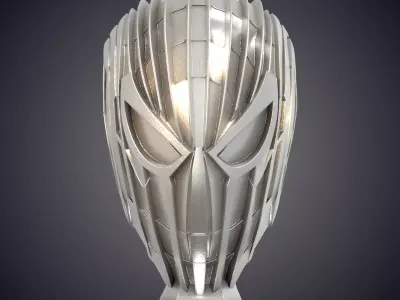 Futuristic Cybernetic Hero Mask Bust PM-778 3D print model