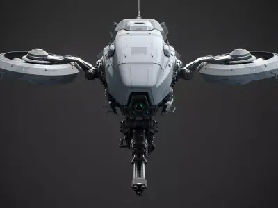 Sci Fi Vehicle Series Drone 02 Free 3D model