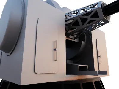 Type 1130 CIWS Free low-poly 3D model