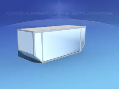 IATA 6 Air Cargo Container Low-poly 3D model