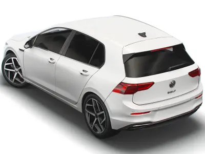 VW Golf Style 2021 3D model