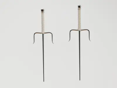 Sai Dual Fighting Weapons Low-poly 3D model