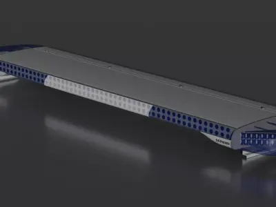 Standby W3 lightbar Low-poly 3D model