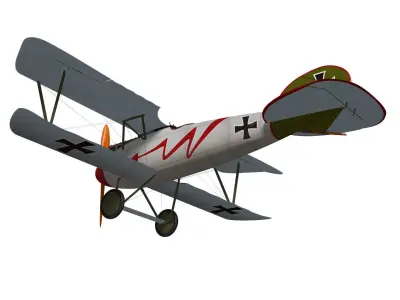 Albatros DV 3D model