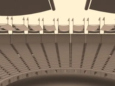 A simple gladiator war zone 3D model