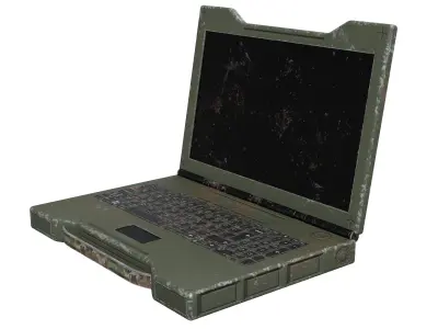 Military Laptop - Low Poly Game Ready Low-poly 3D model