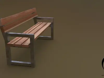 Bench 27 Free low-poly 3D model