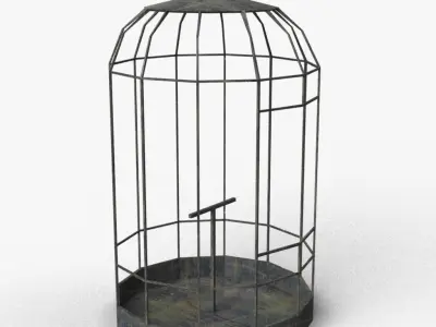Birdcage horror style Free low-poly 3D model