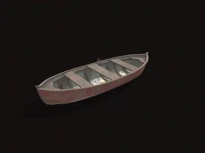 Fishing Boat V02 Low-poly 3D model