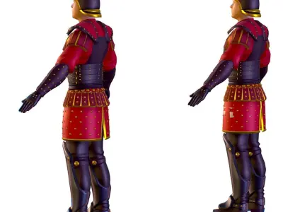 Subdivision 3D Men The Light Knight Low-poly 3D model