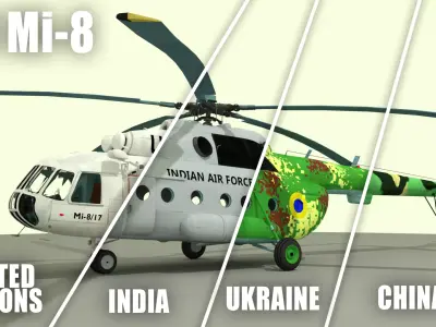 Mil Mi-8 Helicopter  3D model