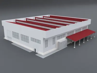 INDUSTRIAL STRUCTURES 1 Low-poly 3D model