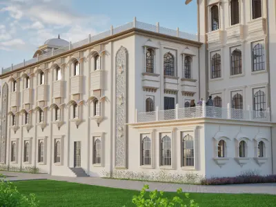 Rajasthani heritage palace 3D model