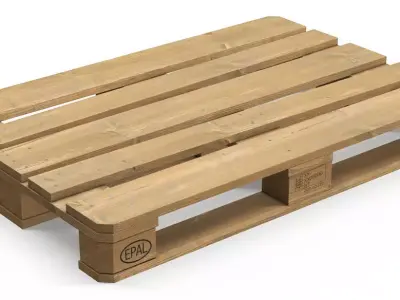 Euro pallet 3D model