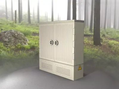Electrical Distribution Cabinet 115 Low-poly 3D model